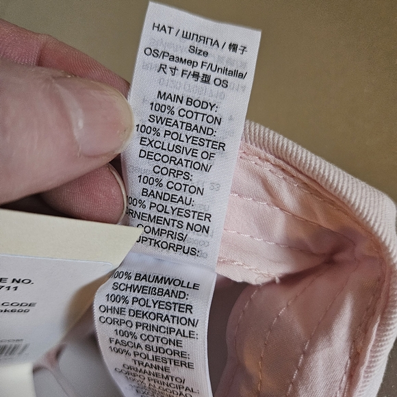 Tory Burch nwt Light pink baseball sport cap hat with T logo with adjustable bac - Picture 7 of 9
